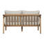 Outdoor Acacia Wood Loveseat