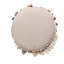 Coussin de sol rond imprimé avec pompons 51 x 51 x 9 cm-131600243