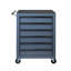 Coffre à outils roulant en métal à 6 tiroirs, armoire à outils de 51 cm (20 po) avec glissières à billes, boîte de rangement en acier - GRIS