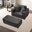 Chaise longue avec repose-pieds de rangement amovible-822829689