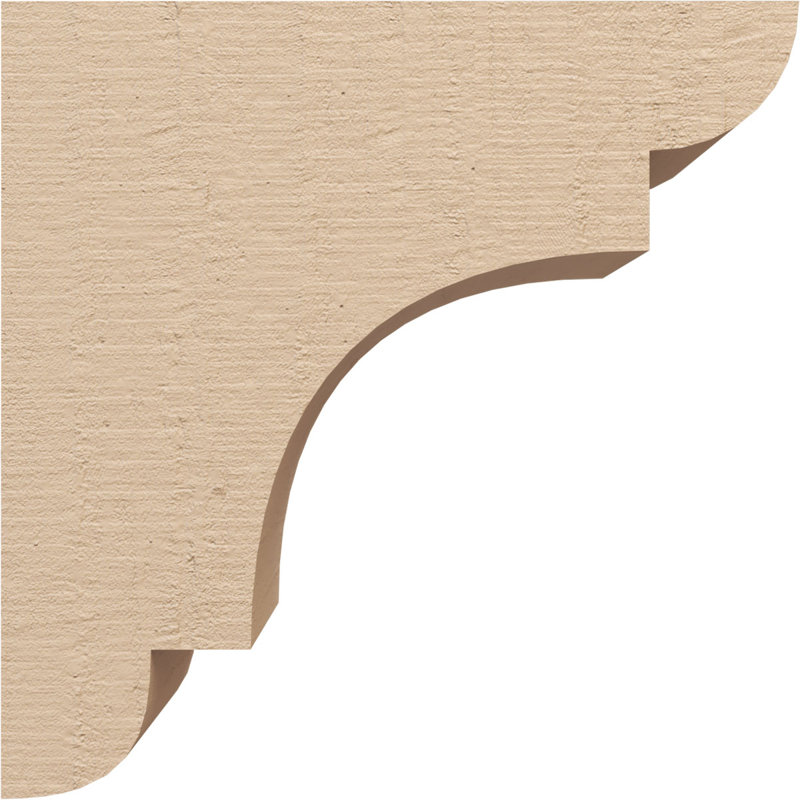 New Brighton cèdre brut grain de bois TimberThane Corbel, apprêté brun clair, H 10 po x l 5 po x P 10 po