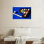 Boules de billard Senne sur table bleue-108155404