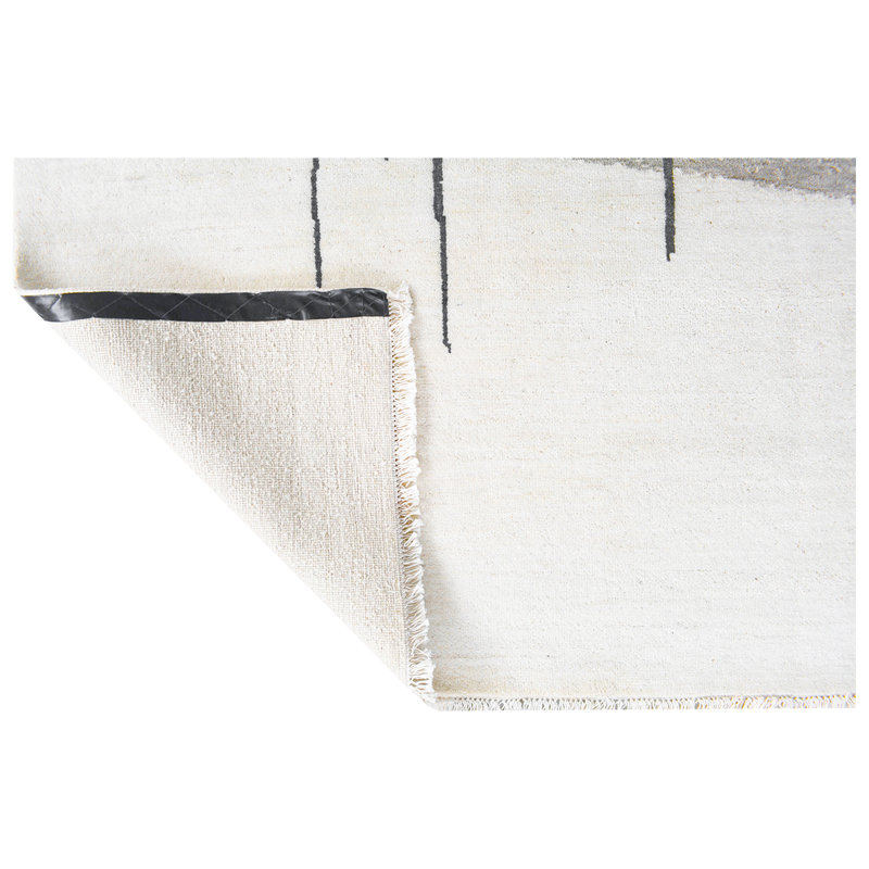 Wool Abstract Area Rug, Rectangle 9' x 12'