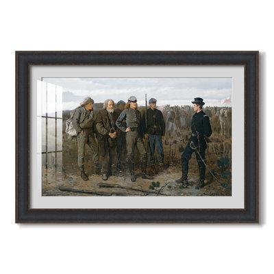 Prisonniers du front, 1866 - Winslow Homer - Estampe encadrée sur mesure