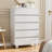5-Drawer Dresser With Hidden Handles,41.4" H Modern Chest Of Drawers With Deep Drawers，Wood Drawer Organizer For Bedroom, Guest Room, Living Room Or Entryway-1222910059