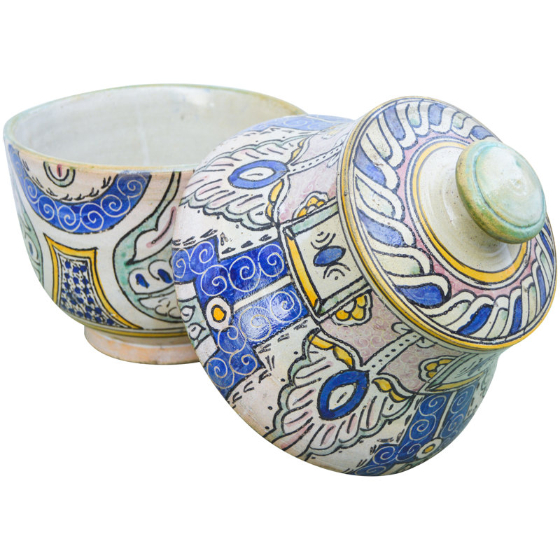 Afro-Moresque Handmade Ceramic Decorative Bowl