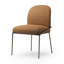Chaise d'appoint rembourrée en cuir Laina-133985170