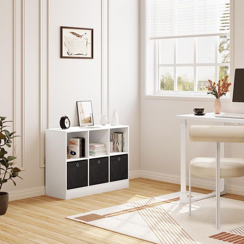 Leschenault 61 cm H x 80 cm W Standard Bookcase, White