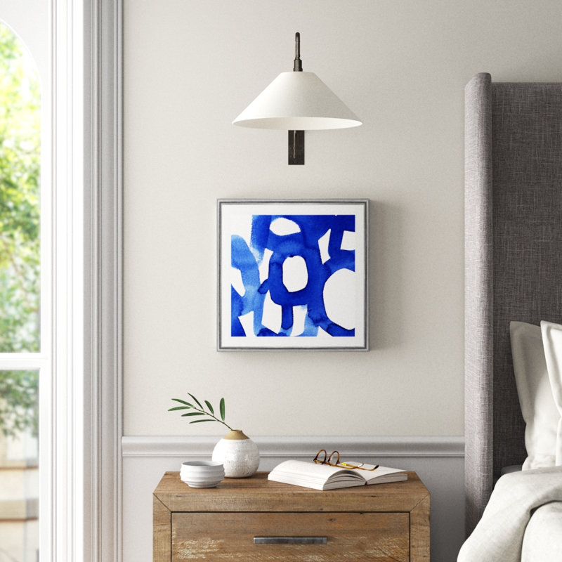 «Windsor Ravel I», reproduction d'art sur toile, H 17,5 po x l 17,5 po x P 1,5 po, Cadre argenté