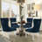 Velvet Tufted Upholstered Parsons Dining Room Chair-107726640