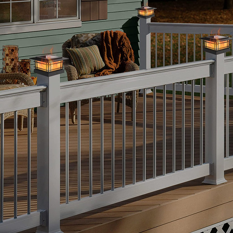 Solar Powered Integrated LED Fence Post Cap Light Pack