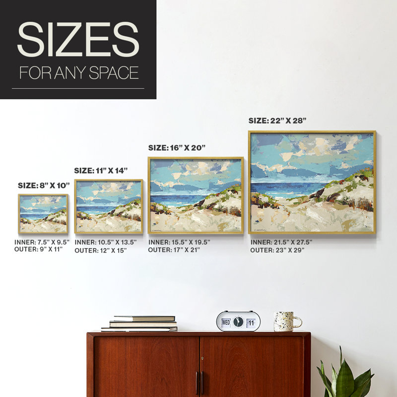 Dunes I -Framed Print - Restickable, 22" H x 28" W