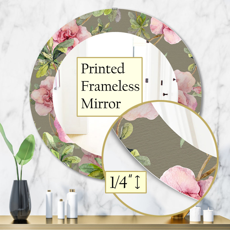 Miroir mural Blossom, H 31,5 po x l po