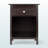Marshall 1-Drawer Nightstand with Metal Handle in Brown finish, 24.85'' H X 18.65'' W X 14.85'' D