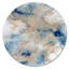 «Blue and Gold Marble Clouds I», art mural moderne en métal-68852130
