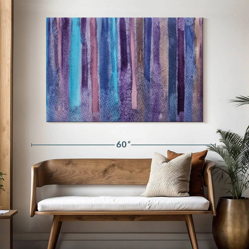 Avery, grunge mauve abstrait, H 34 po x l 51 po
