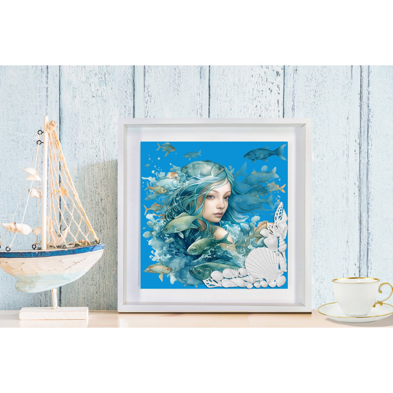 Fini Art-Nautical Maiden # 2 dans une boîte ombre blanche