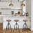 Jomarion Swivel Solid Wood Adjustable Height Stool-313887615