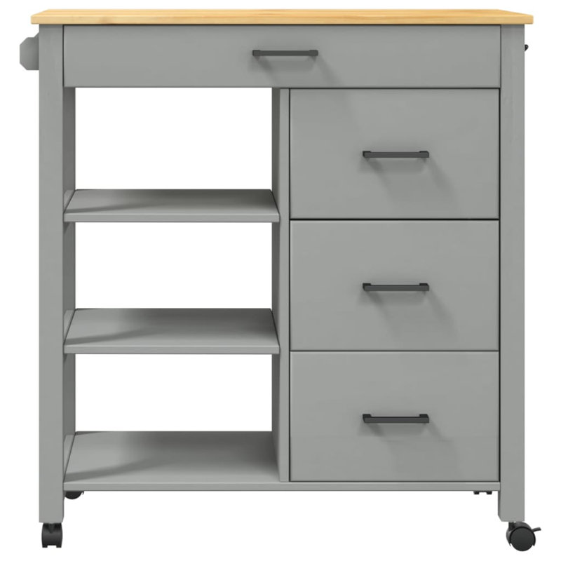 Kitchen Serving Cart, Grey
