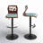 Laurenzio Swivel Upholstered Adjustable Height Counter Stool with Metal Frame-93570924-93570923