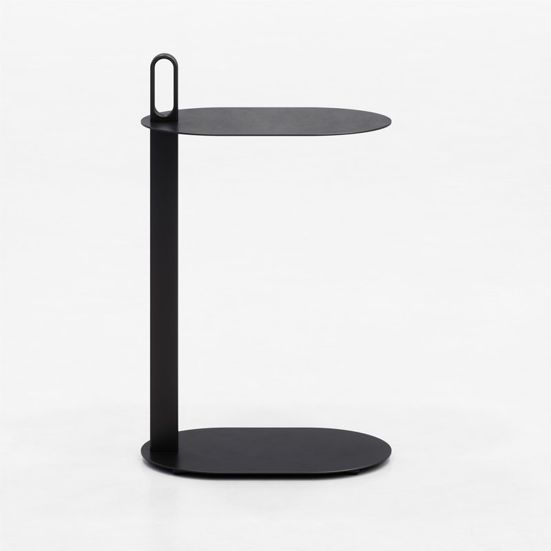 Table de bout en acier 29 po Alden, Noir