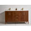 Ensemble de meuble-lavabo double 61 po avec plateau en quartz Robbin