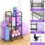 Gym Storage Rack Exercise Equipment Storage Organizer