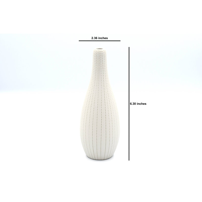 Vase de table Allisia, Blanc