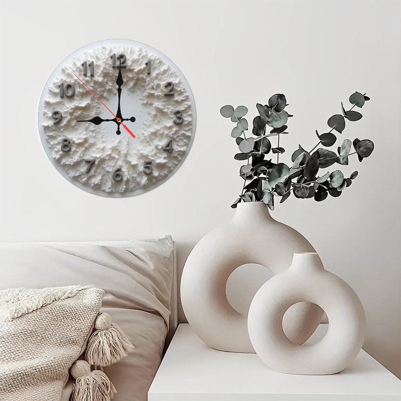 Horloge colorée libellule