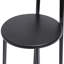 3 tabourets de bar, H 27 po, noir et noir, construction, ergonomique pour divers espaces de cuisine et comptoirs-1779078136
