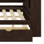 Lit de jour moderne avec tablettes de rangement, USB, DEL et 2 tiroirs pour l'organisation-1890089488