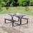 HDPE Picnic Table with Metal Base