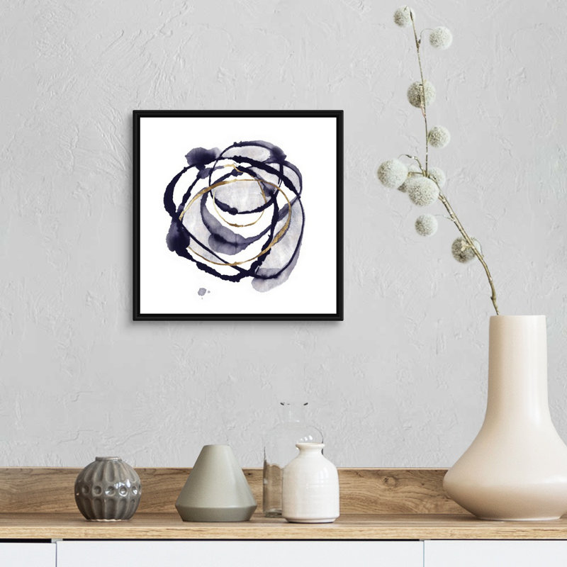 « Around the Universe » par PI studio, impression sur toile, H 14 po x l 14 po x P 1,75 po, Toile avec cadre noir