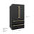 ZLINE Autograph 36 in. Counter-Depth Refrigerator in Black Steel with Handles-88089457