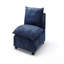 Canapé modulaire moderne, ensemble de canapé d'angle en tissu de lin avec repose-pieds convertible pour salon, appartement, bureau, bleu, 3 couleurs-774432864