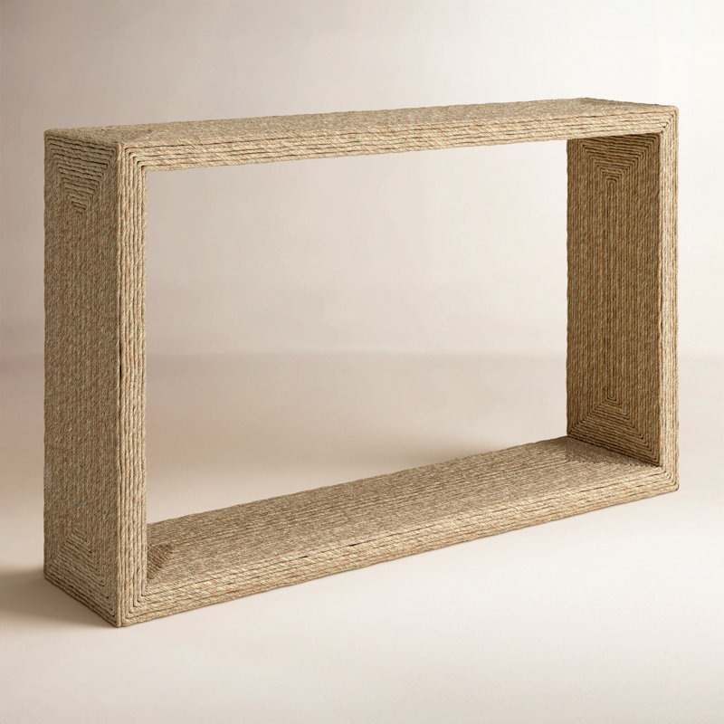 Evana Open Storage Console Table