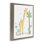Cadre flottant Floral Baby Giraffe Illustration, design par Carla Daly