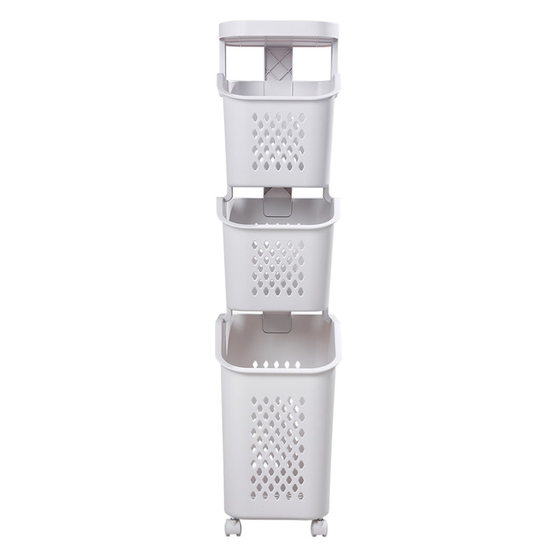 Plastic Laundry Basket with Handles