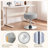 Modern Swivel Adjustable Height Accent Stool-992397481