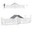 Grand poulailler en métal pour poulets, canards et lapins Pawhut