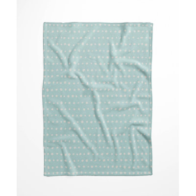 Dot Row Velveteen Fleece Blanket