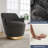 Corabeth Upholstered Swivel Armchair-1555967033
