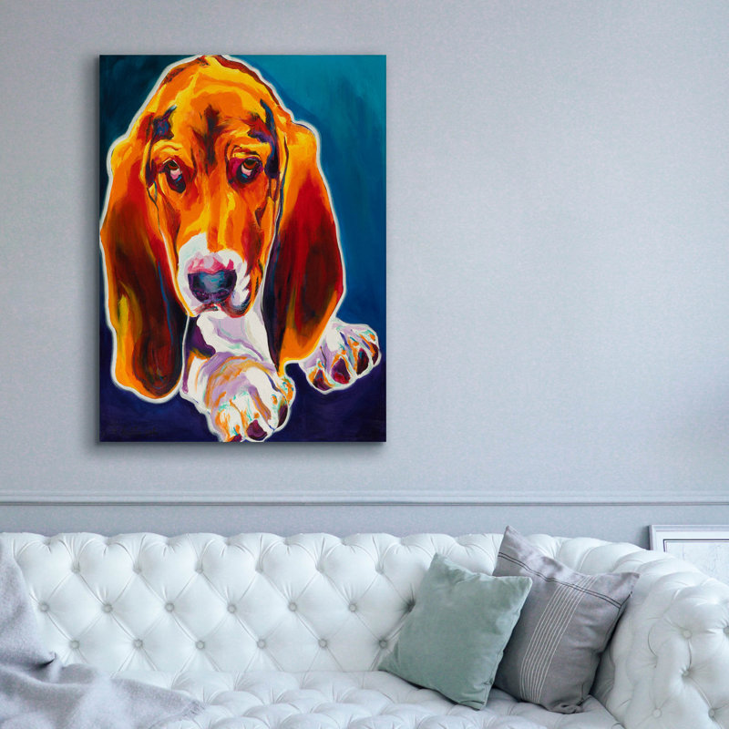 " Hound " Print, 54" H x 40" W x 1.5" D