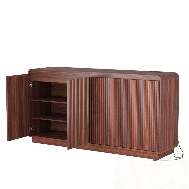 4-Door Delicia with 3 cabinets, Walnut