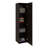 Stained Walnut 4 Shelves Storage Cabinet-137556479