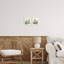 Ensemble de 2 plaques murales Mojave Desert Cacti, design par Nan
