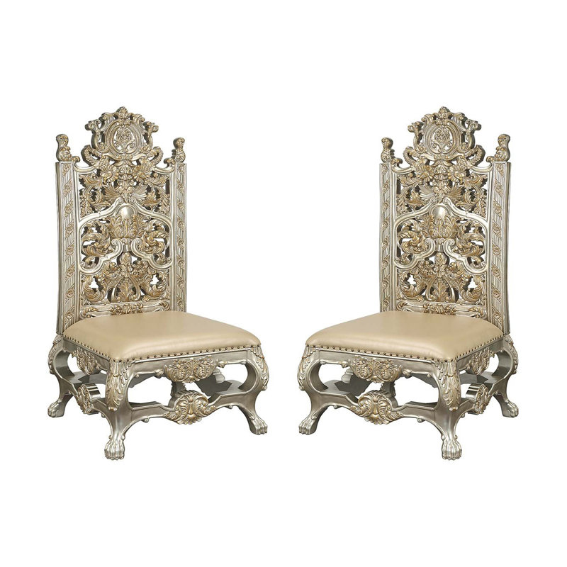 20.5'' H Faux Leather Upholstered Side Chair