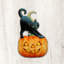 Décoration murale Spooky Halloween Cat