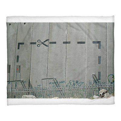 Banksy Sewn Throw Blanket