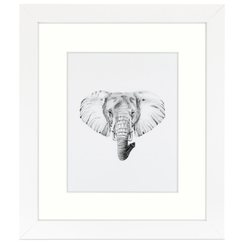 Matte Picture Frame with Mat, Light Cream